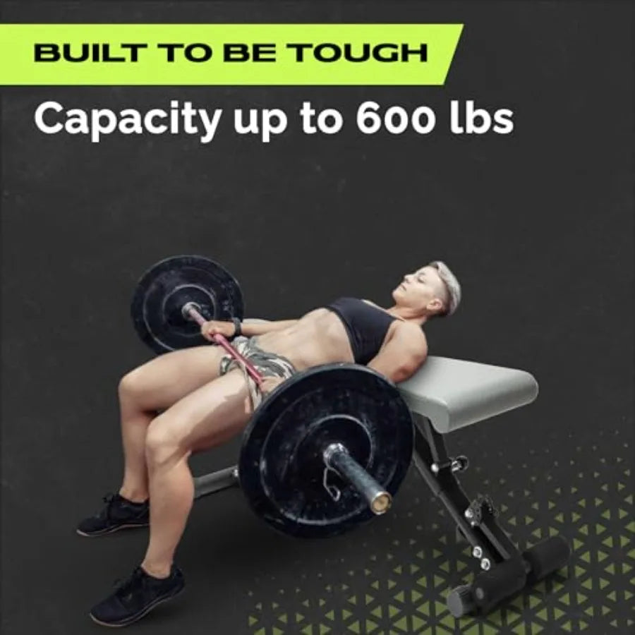 Weight Bench Press Seat, Folding Bench for Home Gym, Adjustable Bench for Weight Lifting, Strength Training Bench for Full Body