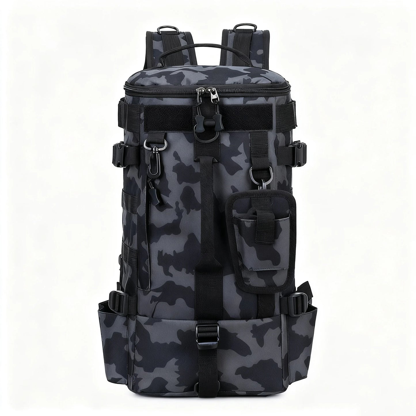 Multifunctional Fishing Backpack Tackle Bag with Rod Holders Fish Equipment Storage Waterproof Wear-resistant Outdoor Sports Bag