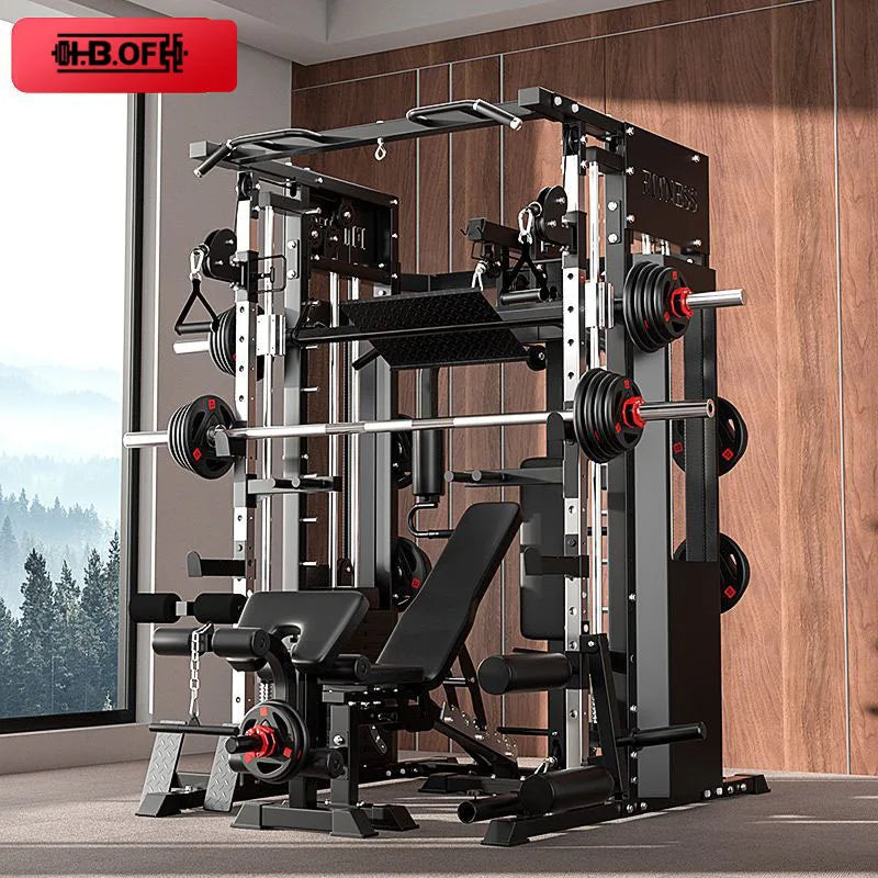 Smith Machine Home Flying Bird Gantry Multifunctional Integrated Deep Squat Bench Press Comprehensive Training Fitness Equipment