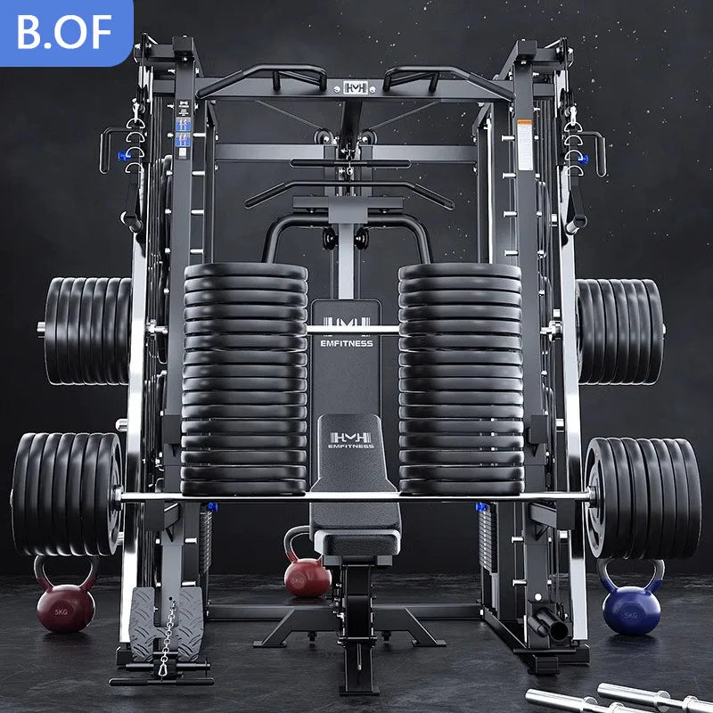 Smith Machine Training Equipment Weight Fitness Home Gym Workout Personalized Training Gantry Squat Trainer Exercise Sports