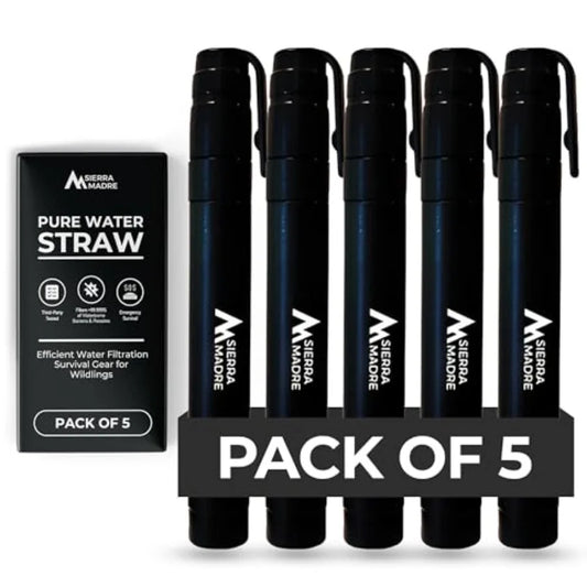 Portable Water Filter Straw 264 Gallon Water Filtration for Backpacking Camping Hiking Travel - Ideal for Outdoor Emergency Hyd