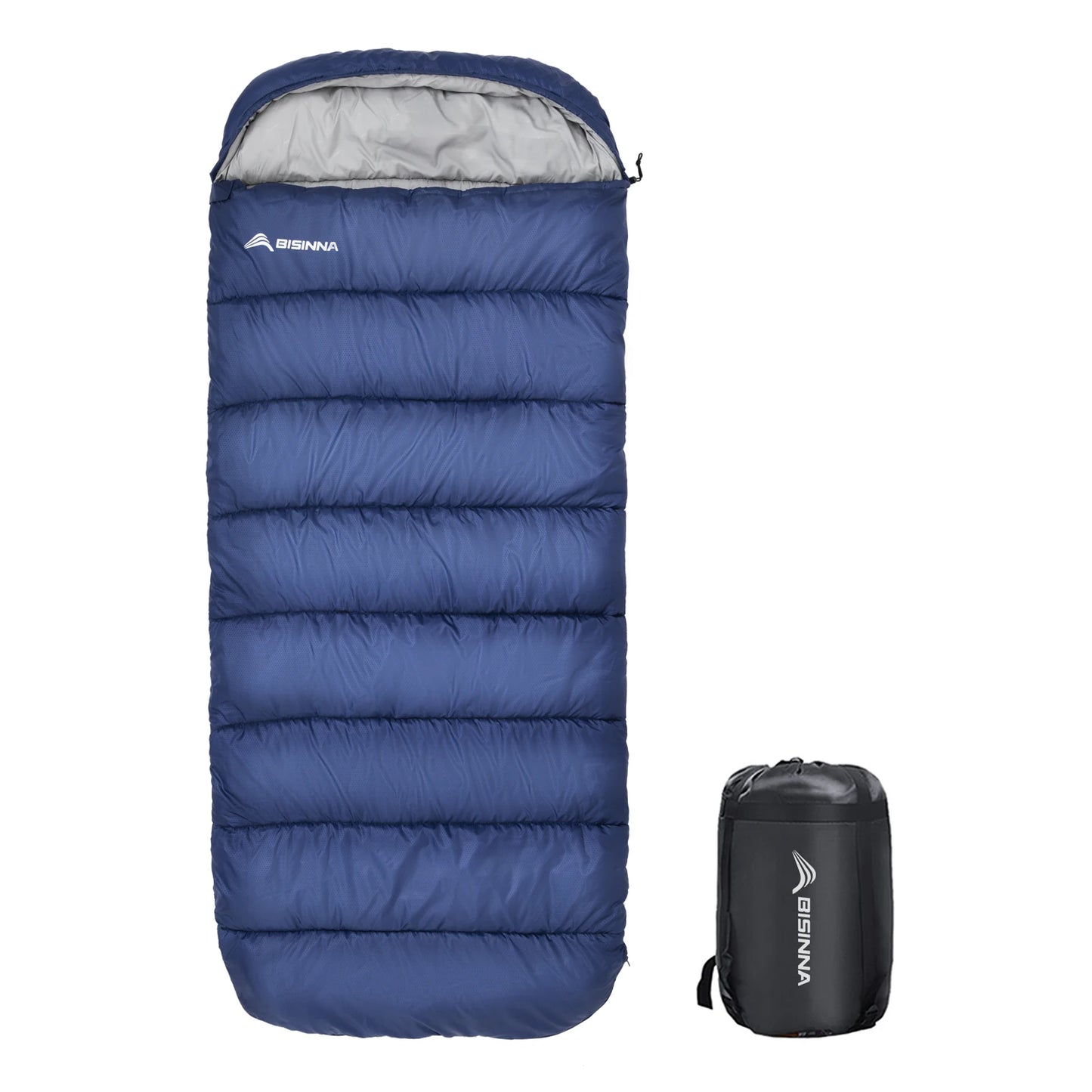 BISINNA XXL Camping Winter Sleeping Bag Lightweight Waterproof Loose Widen Bag Long Size for Adult Rest Outdoor Hiking Travel