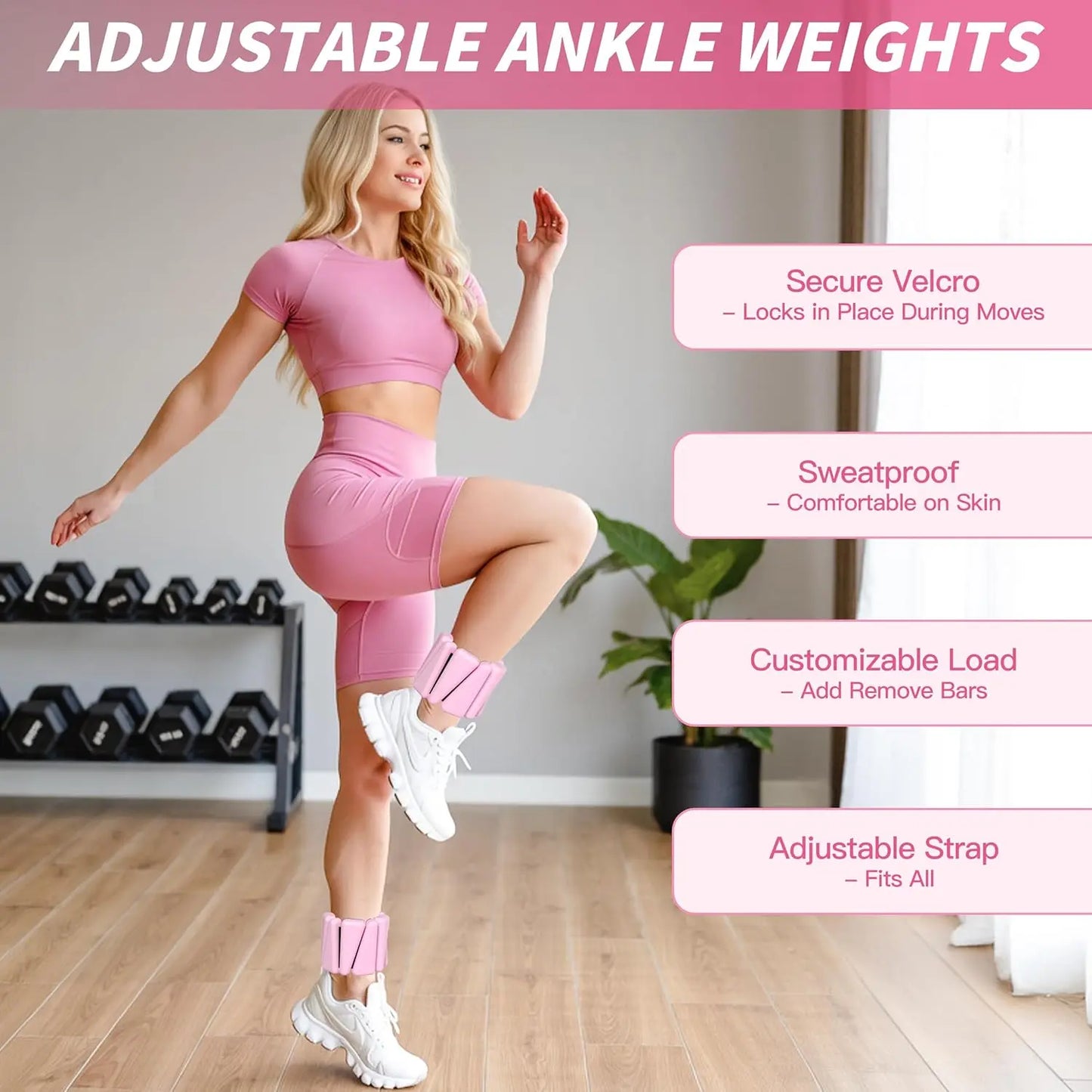 Pilates Kit for Women: 14.5" Ring, Ball, Bands, Weights, Sliders & Socks - Home Workout Starter Set