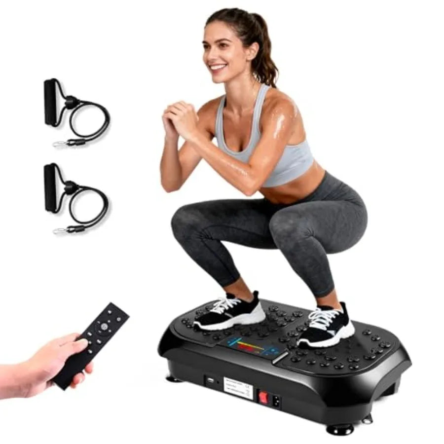 Vibration Plate Exercise Machine for Lymphatic Drainage Full Body Vibration Fitness Platform Stand Board Shaker Workout Vibrate