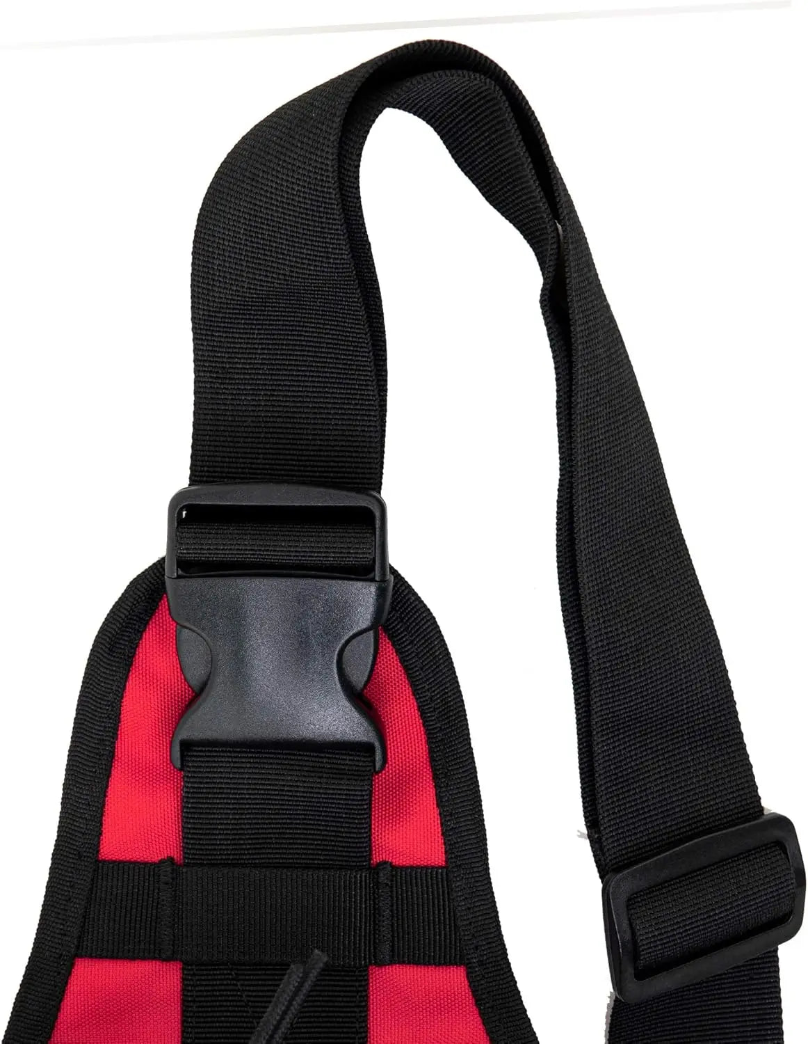 Tactical EMS Sling Backpack for First Aid & Outdoor Rescue, Adjustable Strap, Red