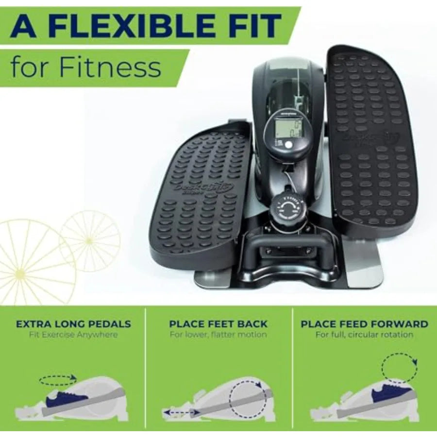 Compact Under Desk Elliptical Machine for Continuous Leg Exercise While Sitting Ideal Indoor Fitness Solution for Office Worker