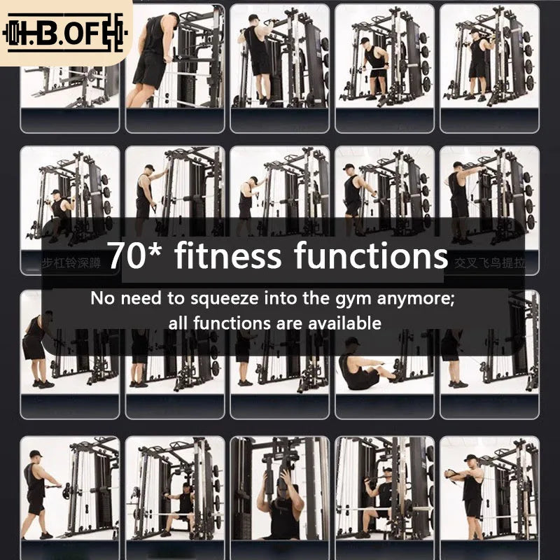 Commercial Gantry Smith Machine Comprehensive Training Equipment Household Multifunctional Squat Frame Combination