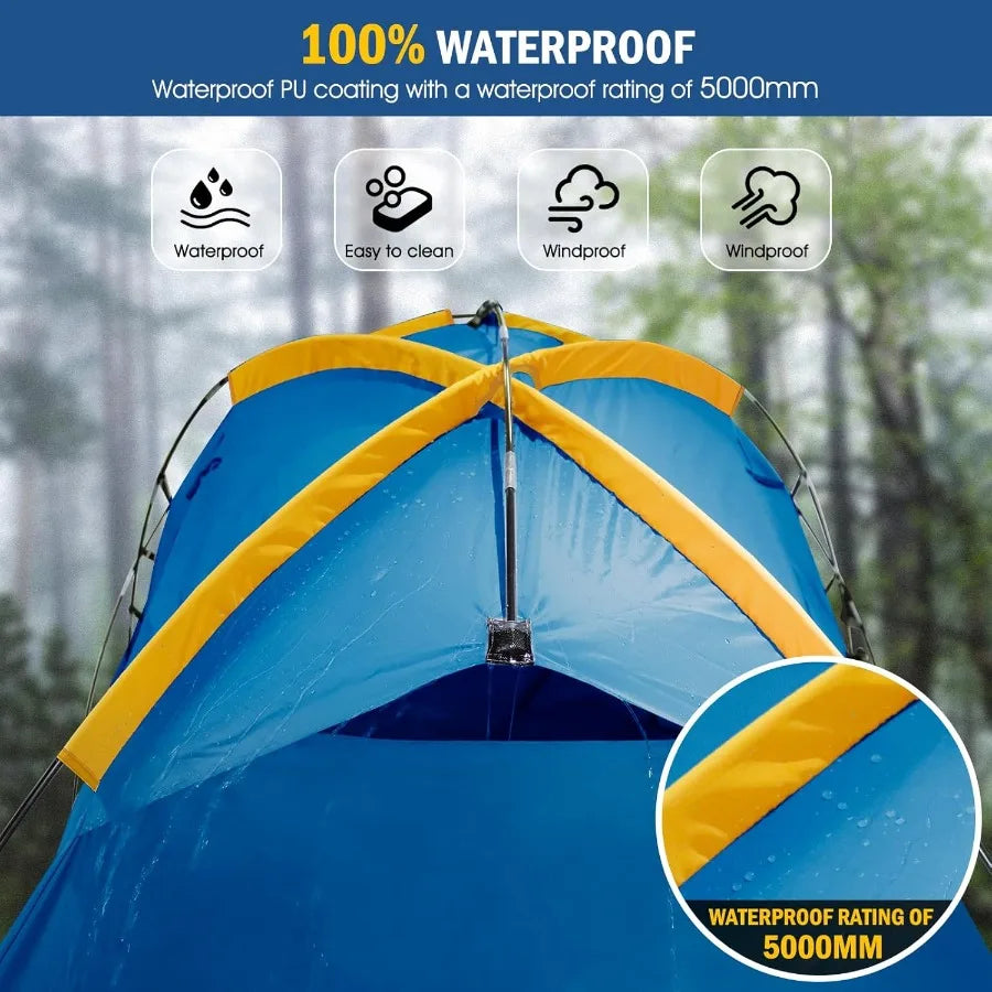 Pickup Truck Tent with Awning ShadeWaterproof PU5000mm Ox for 5.56.3 FT Truck Bed for Camping Travel Outdoor Activities for Che