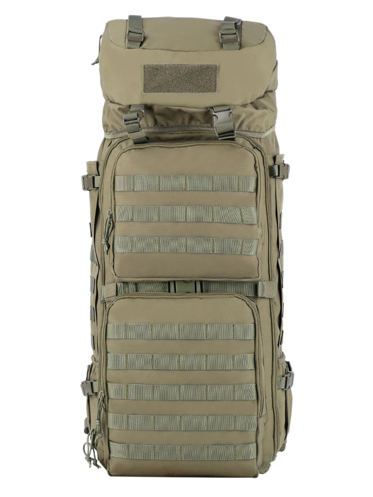 75L Mens Travel Backpack Military Tactical Mountaineering Backpacks Army Climbing Survival Backpack for Camping Hiking Trekking