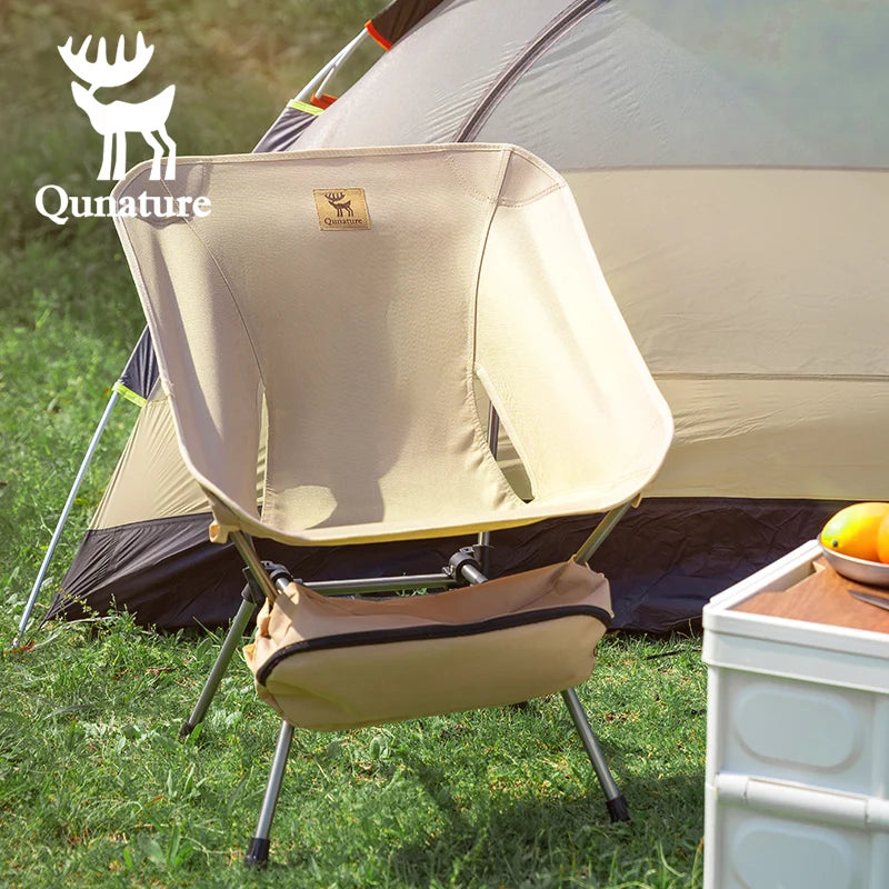 Qunature Moon Chair - Camping Chair Outdoor Folding Chair Portable Reclining Stool Beach Fishing Chair & Camping Table Chair
