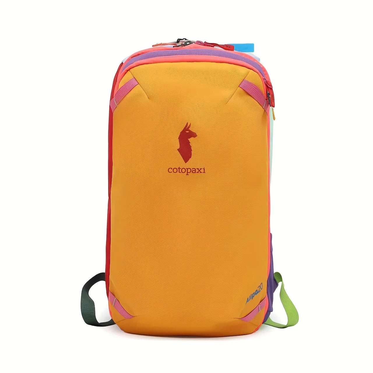 20L Durable Double Shoulder Backpack in Vibrant Dopaamine Colors Camel Design Ideal for Daily Use And Travel
