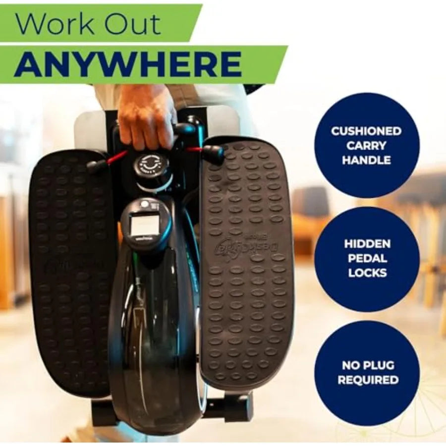 Compact Under Desk Elliptical Machine for Continuous Leg Exercise While Sitting Ideal Indoor Fitness Solution for Office Worker