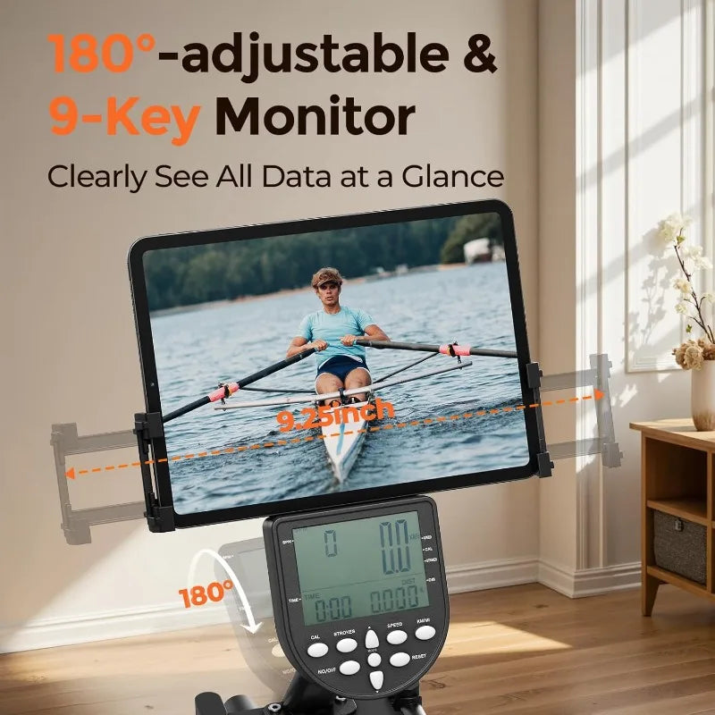 YOSUDA Magnetic/Water Rowing Machine for Home - Rower Machine Use with Bluetooth, App Supported, Rowing Mac