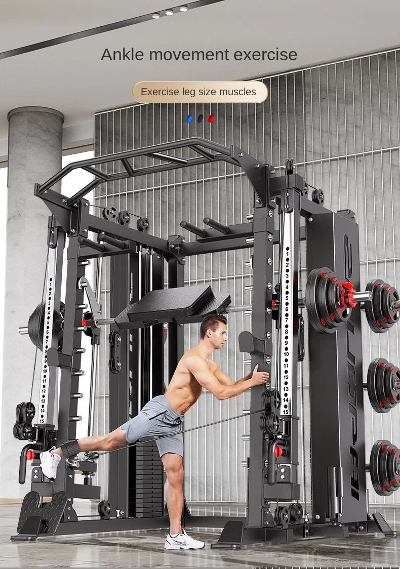 Fitness Home Multifunctional Gantry Frame LuxurySet Smith Machine Integrated Bench Stand Fitness Equipment Comprehensive Trainer