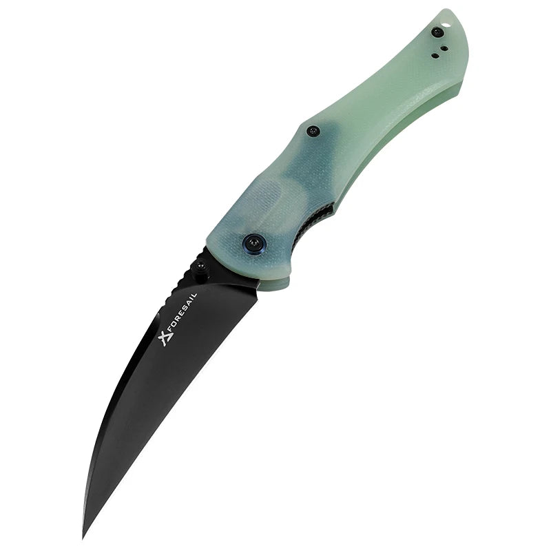 14C28N Steel Sharp Folding Knife Outdoor Camping Hunting Cutting Survival Hiking Fish Kitchen Portable Pocket Clip EDC ToolKnife