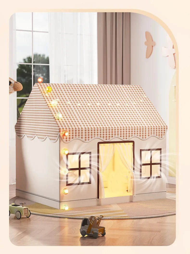 Kids Tent Playhouse Foldable Children's Play Tent for Indoor/Outdoor Princess Castle Toy House for Girls Boys Room Garden