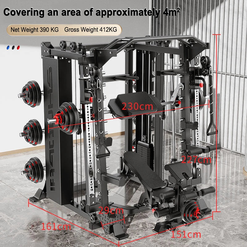 Fitness Home Multifunctional Gantry Frame LuxurySet Smith Machine Integrated Bench Stand Fitness Equipment Comprehensive Trainer