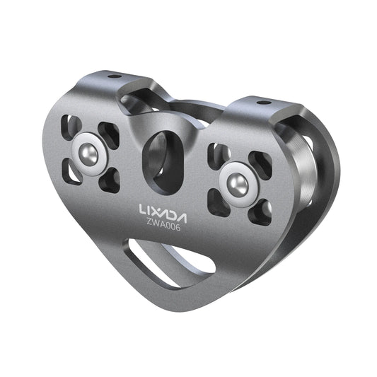 Lixada 30kN Cable Trolley Pulley with Ball Bearing Outdoor Rock Ice Climbing Accessories Caving Rescue Aluminum Alloy Pulley