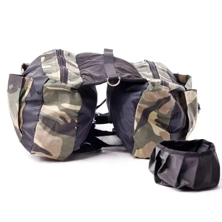 1 Pcs Pet Backpack Dog Bag Medium And Large Dog Travel Bag Portable Backpack Water Bowl