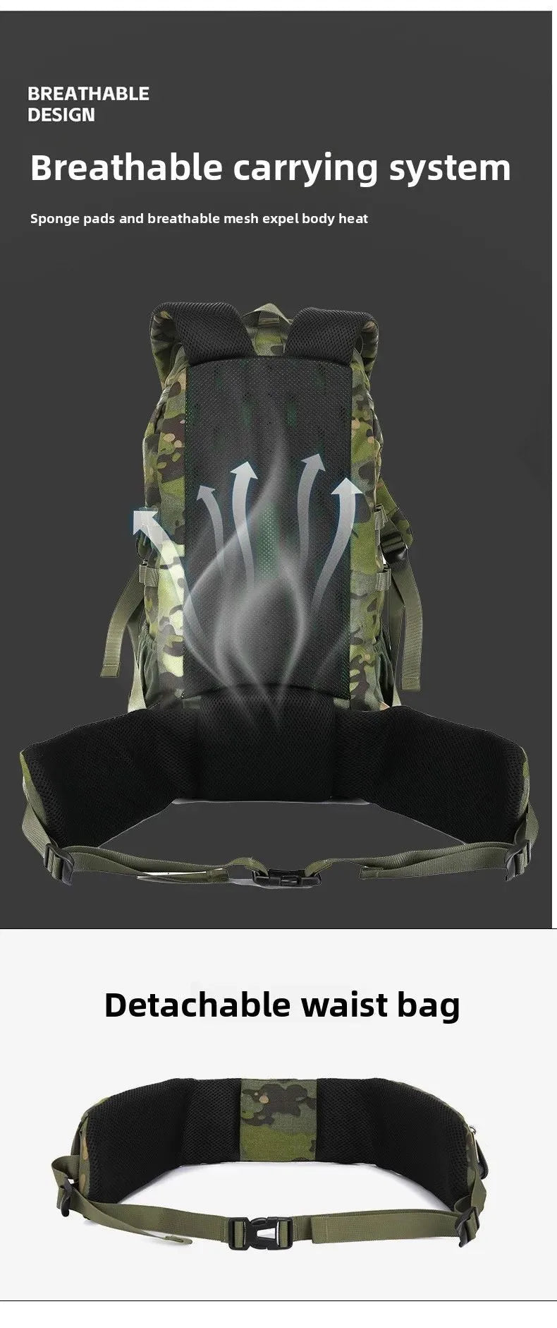 null Backpack Nylon 2556 Waterproof Breathable Outdoor Bags Camping Bag Surprise Price