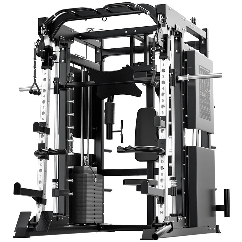Professional Smith Comprehensive Training Device,Household Multi-Functional Integrated Combination Fit Equipment Gantry Frame