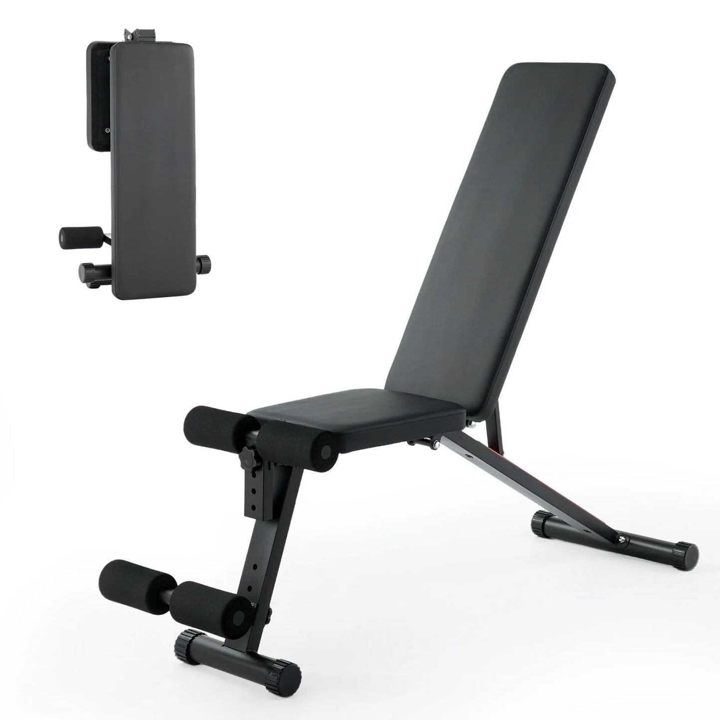 Adjustable Weight Bench with Leg Extension & Preacher Curl,Incline Decline Workout Bench for Home Gym, Heavy Duty Exercise Bench