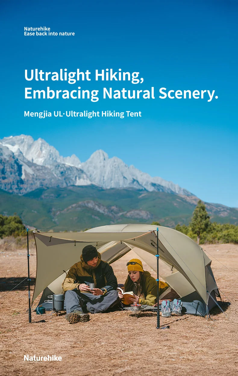 Naturehike Mongar UL 1Person Tent Ultralight Camping Tent Outdoor Travel Double Layer Waterproof Tent 3 Season Hiking Tent