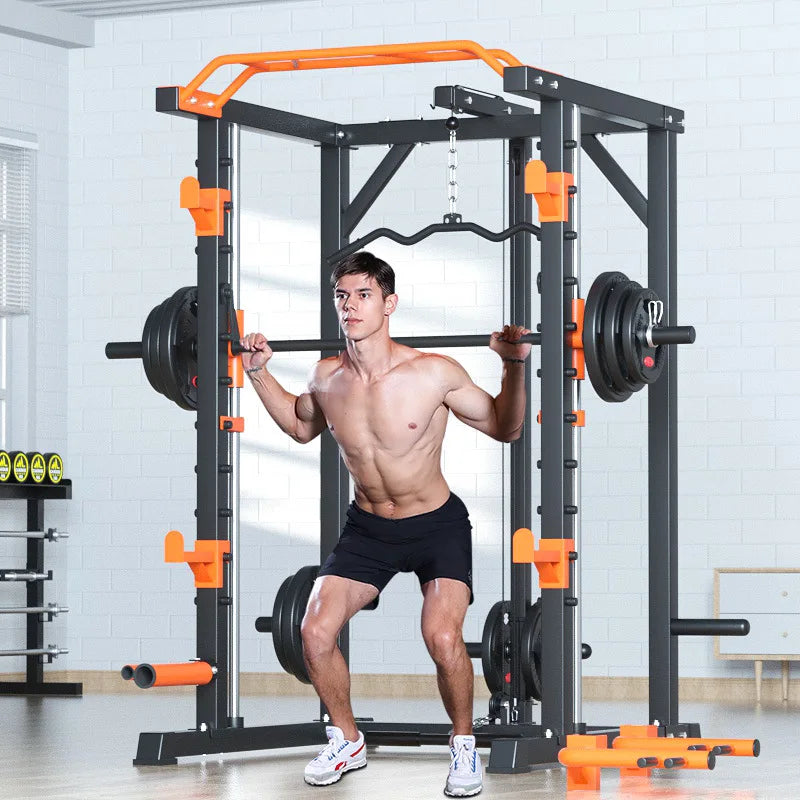Fitness equipment, Smith machine, squat stand, gantry stand, weightlifting, free squat, bench press stand