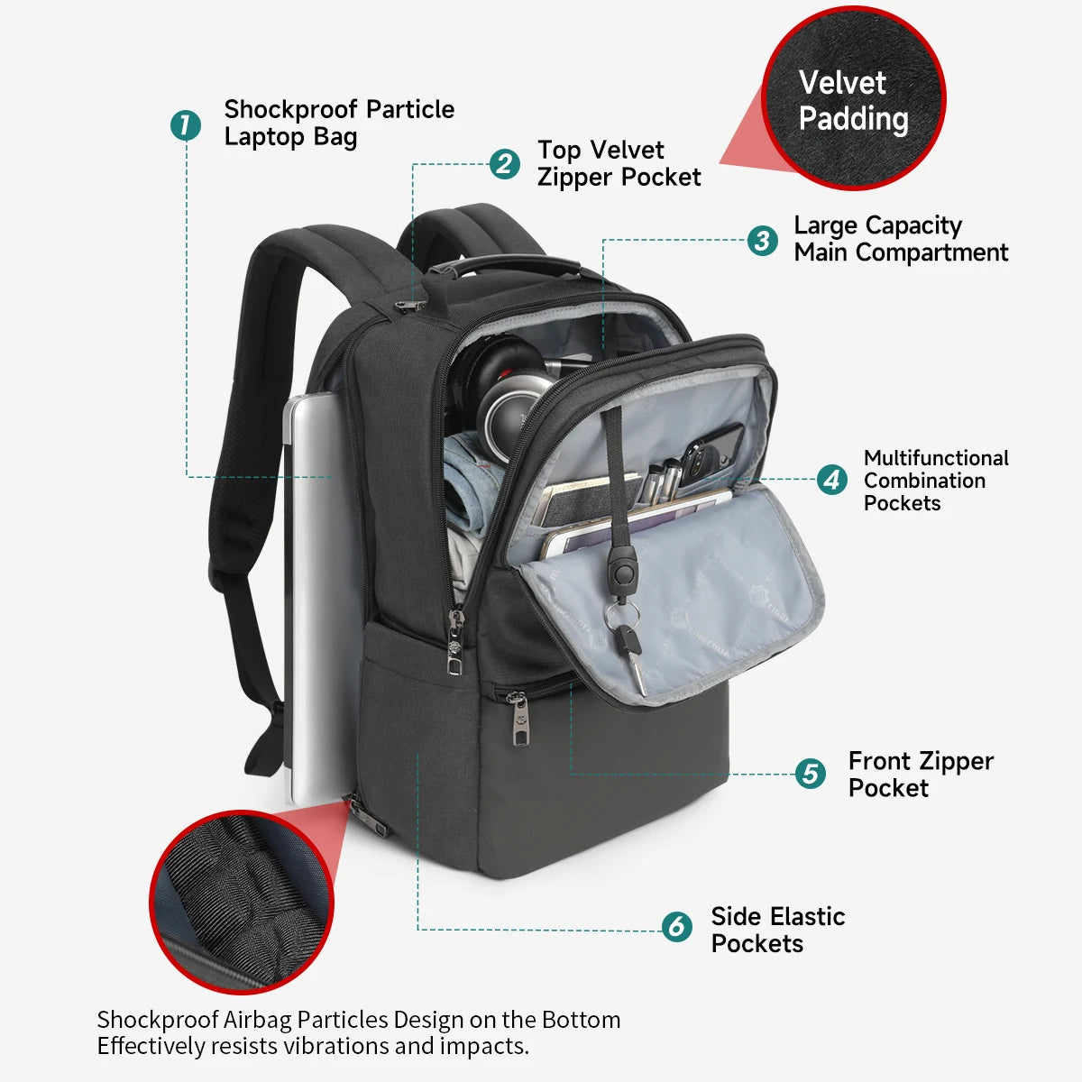 Tigernu Travel Backpacks For Men 15.6 17 19'' Laptop Backpack Male Business Backpack Bags For School Backpack Mochila Knapsack