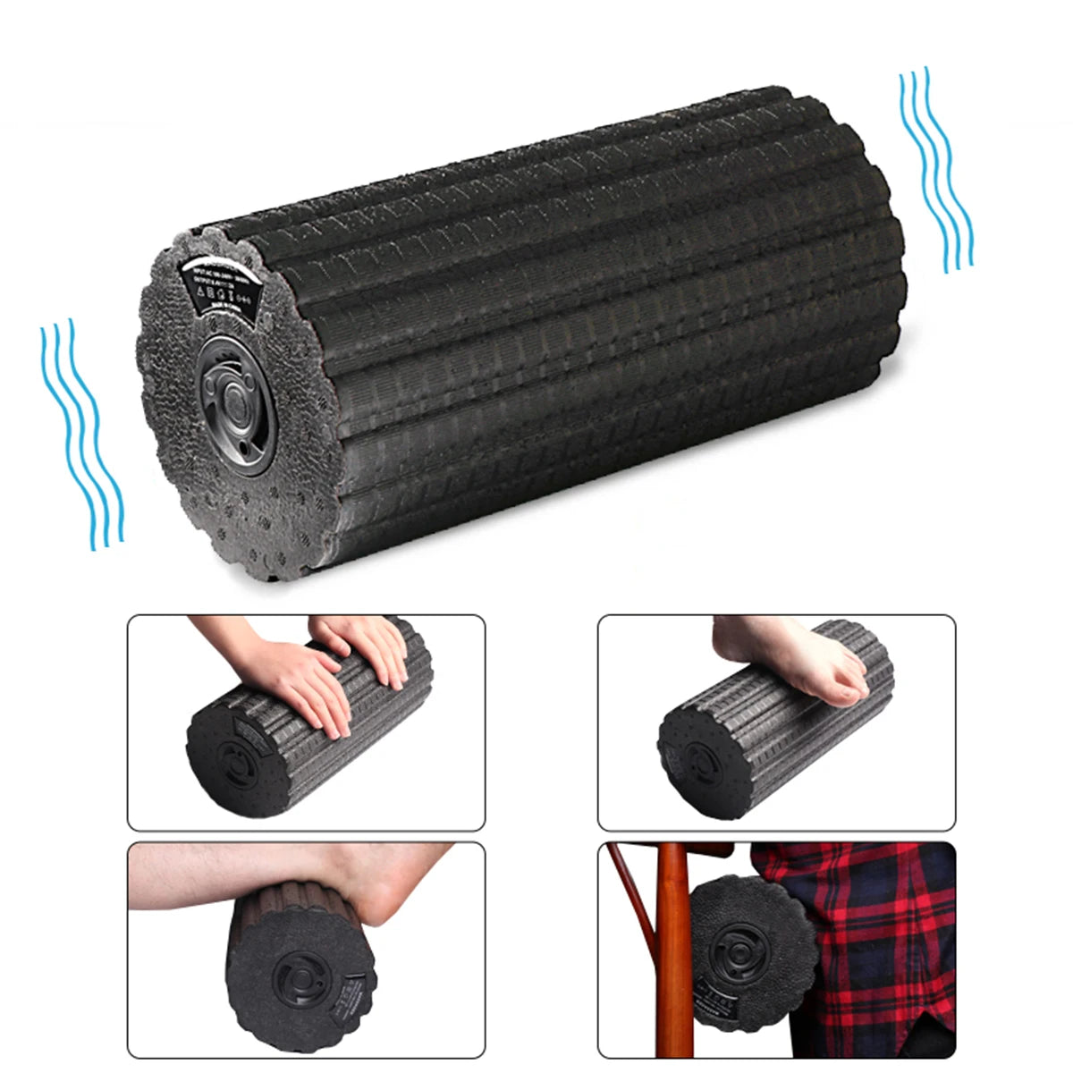 EPP electric yoga column 4-gear adjustable foam axis muscle massage relaxation fitness auxiliary yoga equipment roller charging