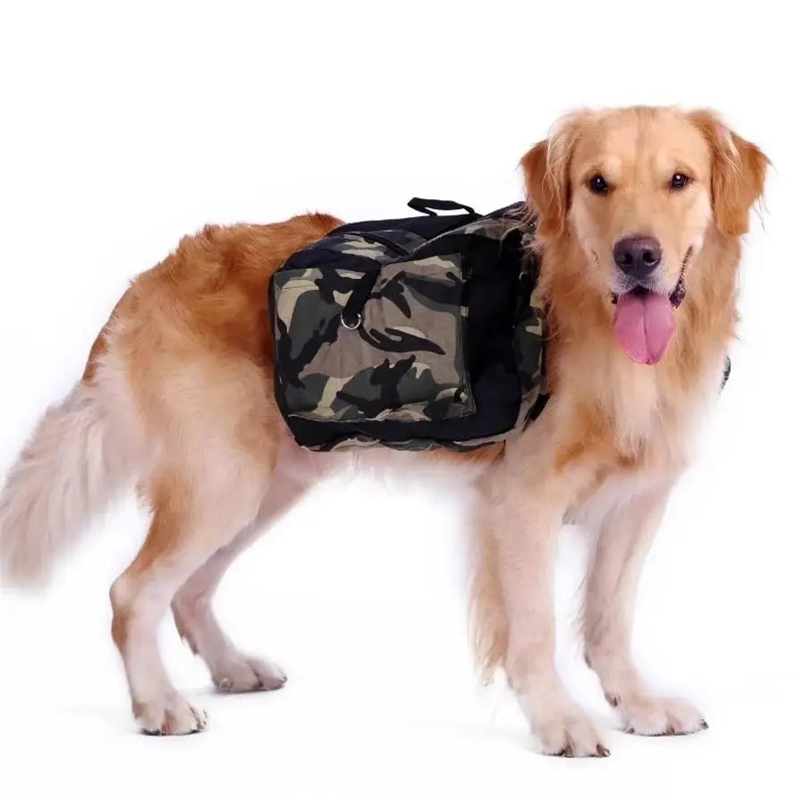 1 Pcs Pet Backpack Dog Bag Medium And Large Dog Travel Bag Portable Backpack Water Bowl