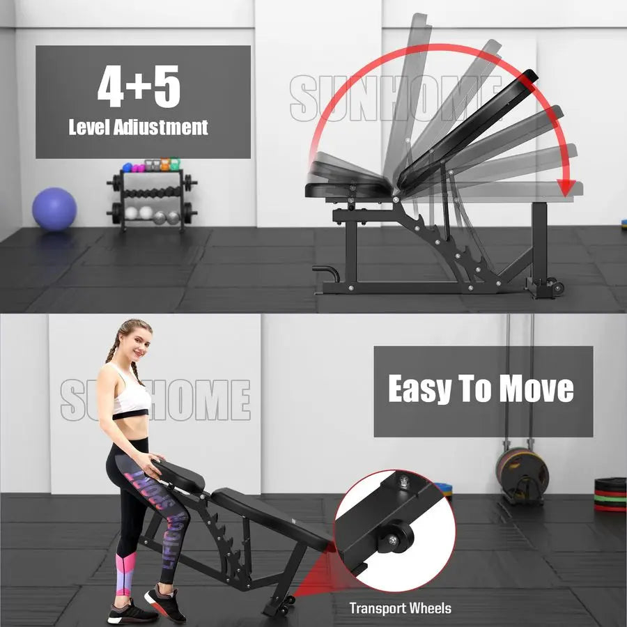Smith Machine, Power Cage Squat Rack with Smith Bar, LAT PullDown Systems, Cable Crossover Machine and Cable Attachment for Hom