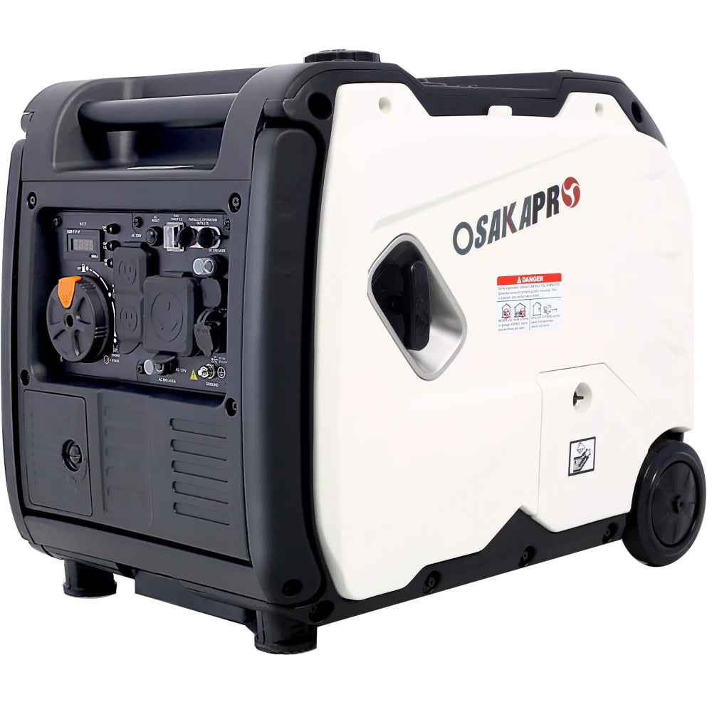 Quiet Portable Generator with Wheels for Camping & Home Emergency Use
