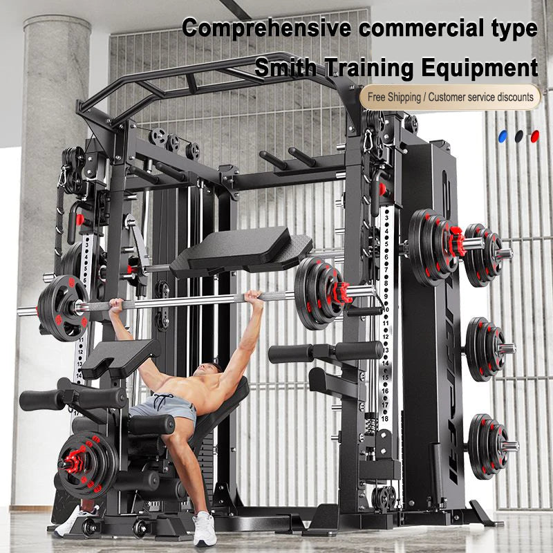 Fitness Home Multifunctional Gantry Frame LuxurySet Smith Machine Integrated Bench Stand Fitness Equipment Comprehensive Trainer