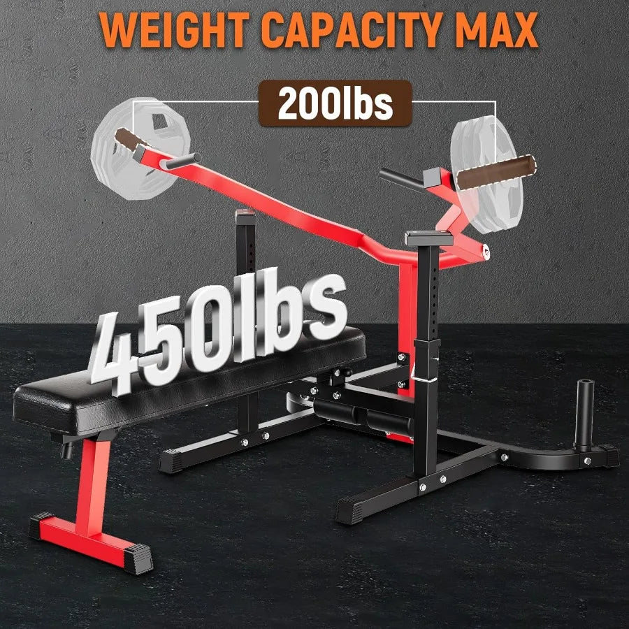 Chest Press Machine for Home Gym with 450LBS Max Weight Capacity Independent Converging Arms Adjustable 30 Flat Incline Bench f