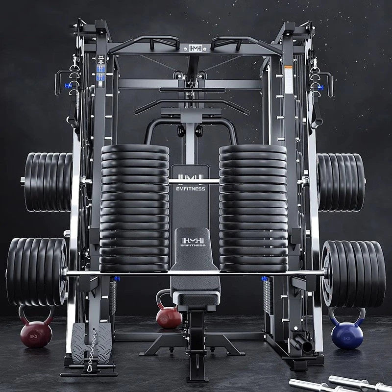Commercial Gantry Smith Machine Comprehensive Training Equipment Household Multifunctional Squat Frame Combination