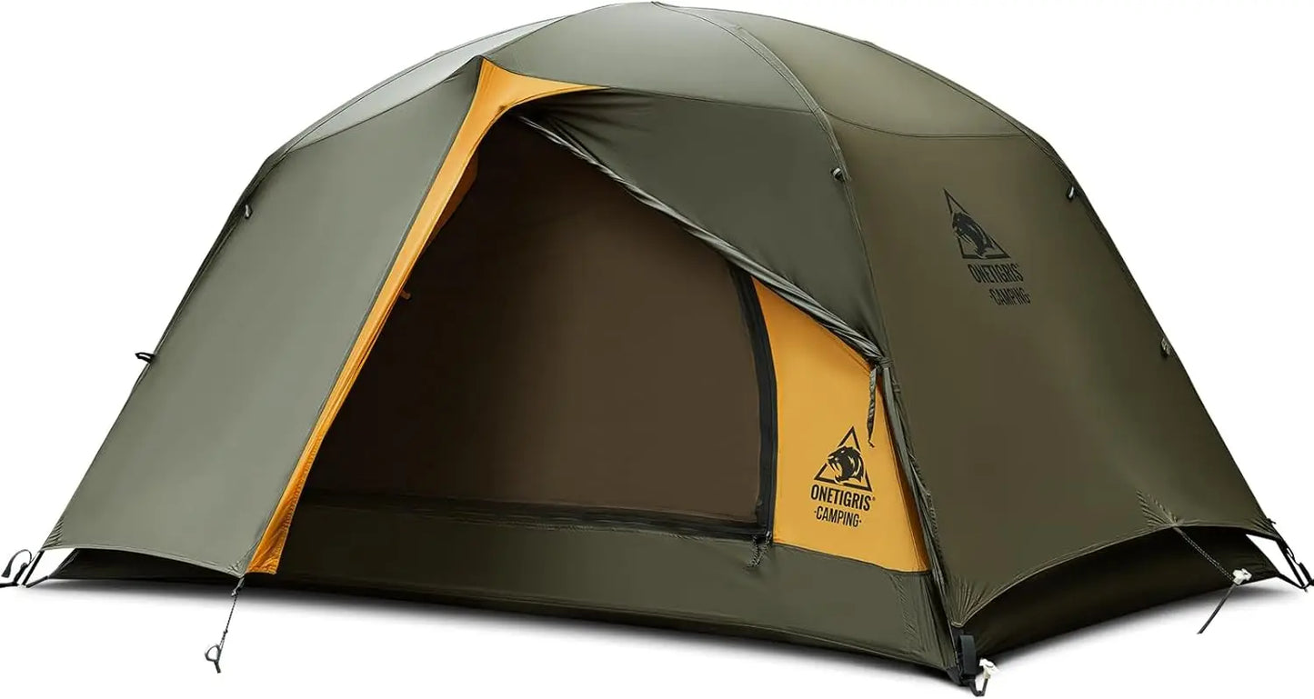 4 Season Waterproof Lightweight Camping Tent for 2 Person Easy Setup Outdoor Hiking Backpacking