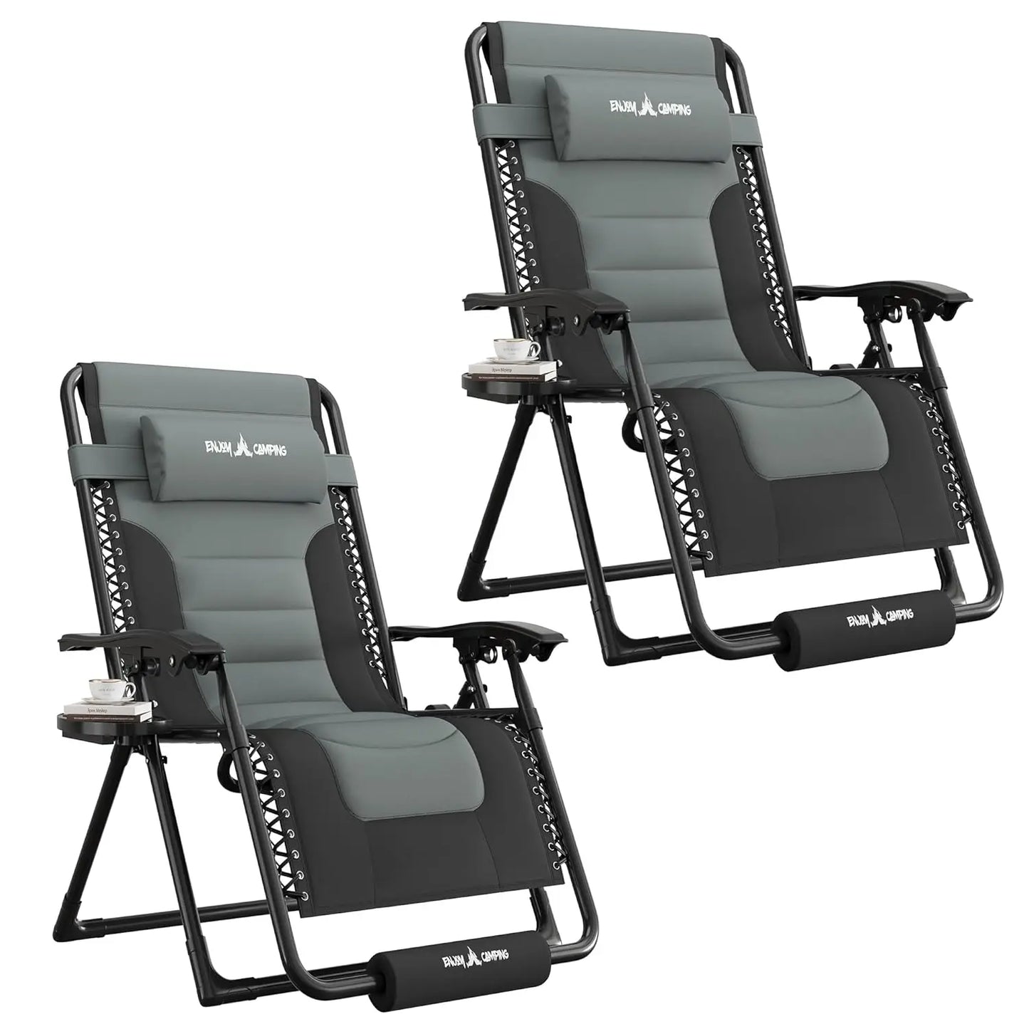 Zero-gravity Extra-large Outdoor Anti-gravity Chair, Folding and Adjustable Chair with Cup, Customizable