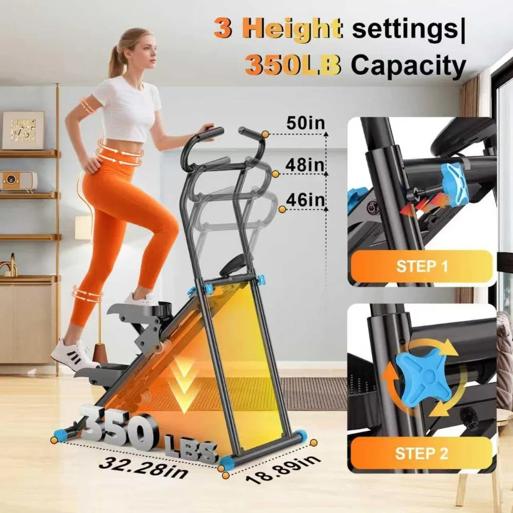 FitNexus Stair Stepper for Home Gym, 350lbs Vertical Climber Machine with LCD Display, Non-Slip Pedals & 350lb Capacity