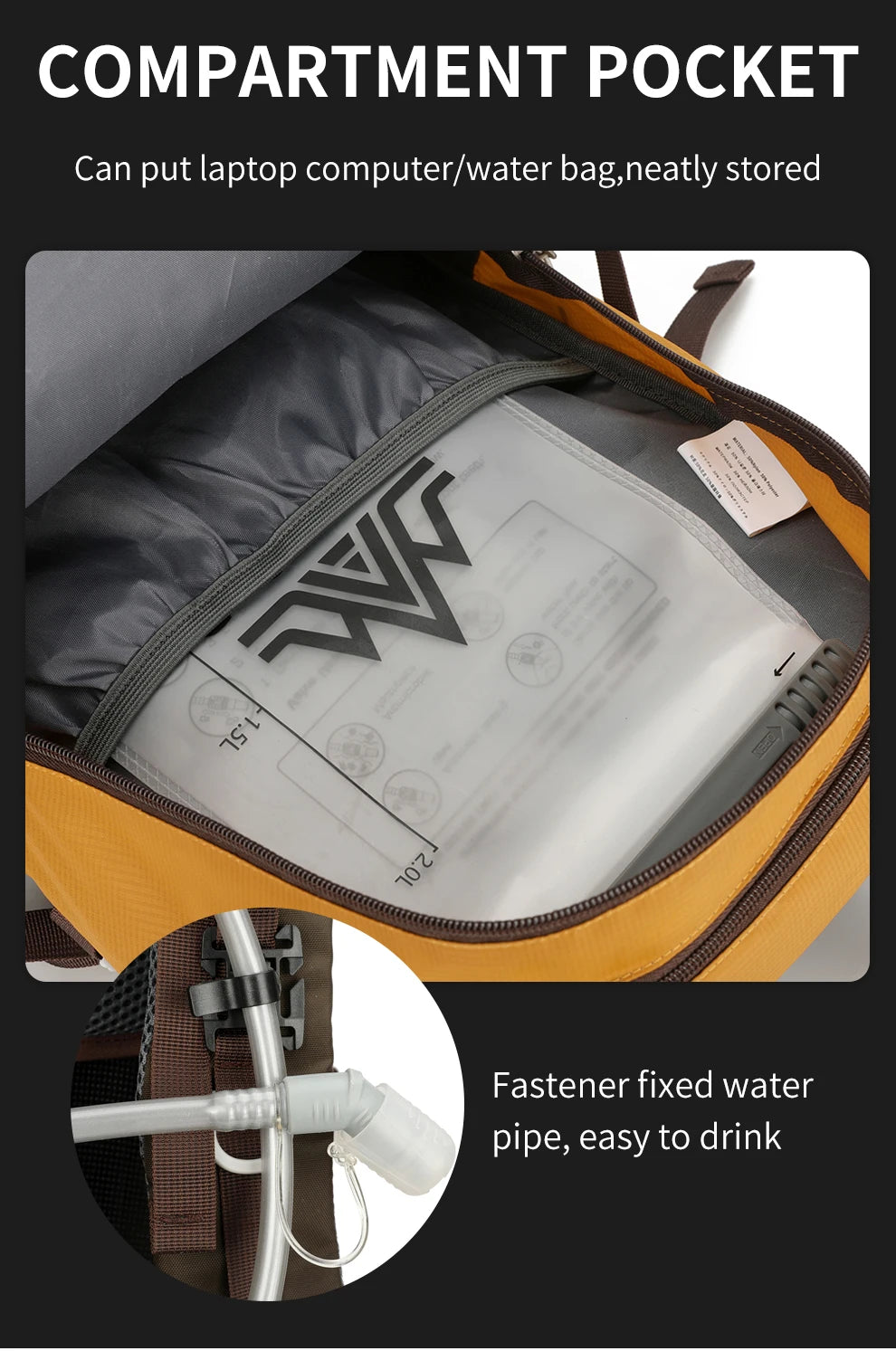 Large Waterproof Backpack 40L Bag Camping Hiking Walking Outdoor Travel Rucksack Durable Nylon