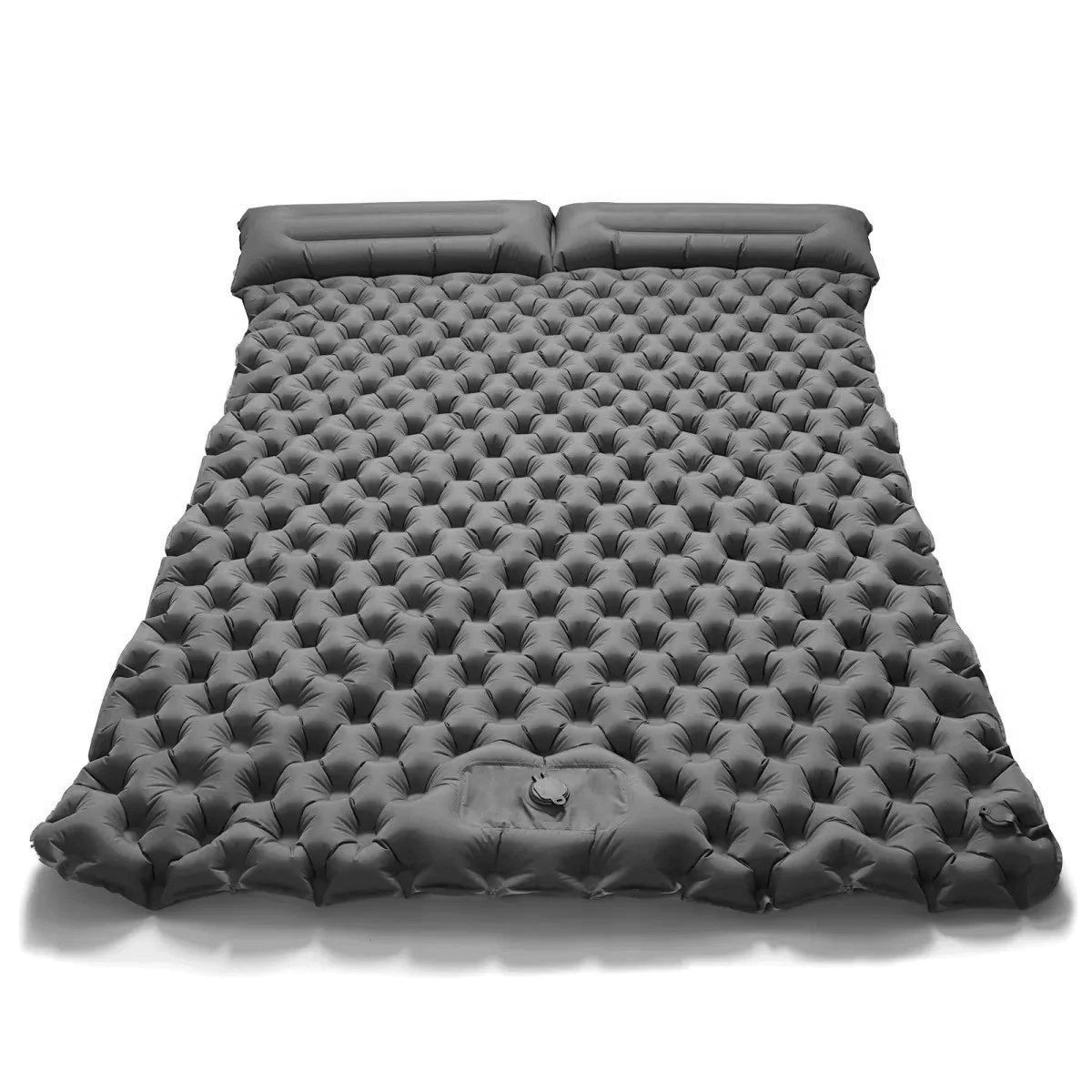 Double Inflatable Mattress with Built-in Pillow Pump Outdoor Sleeping Pad Camping Air Mat for Travel Backpacking Hiking