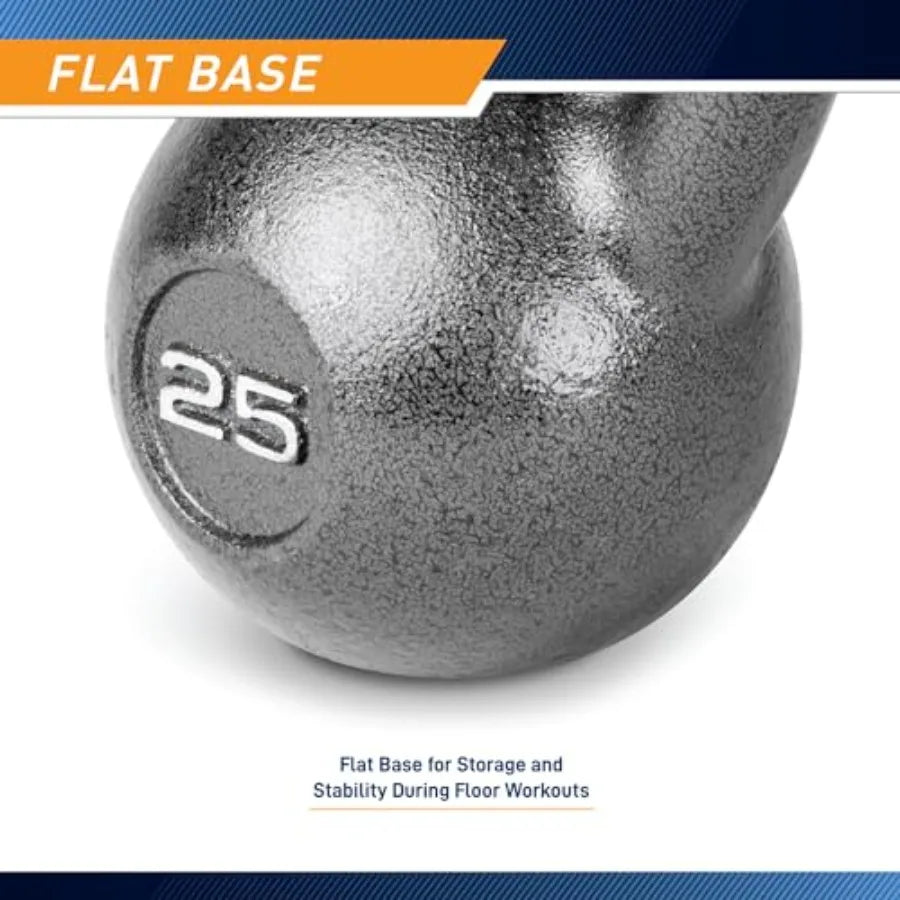 Marcy Hammertone Kettle Bells 10 to 55 lbs HKB Workout Weights Steel Black Durable Design for Strength Training Home Gym
