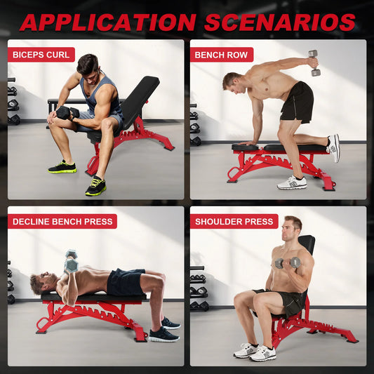 Strength Training Bench Adjustable Bench Press Bench for Bench Press and Full-Body Workouts