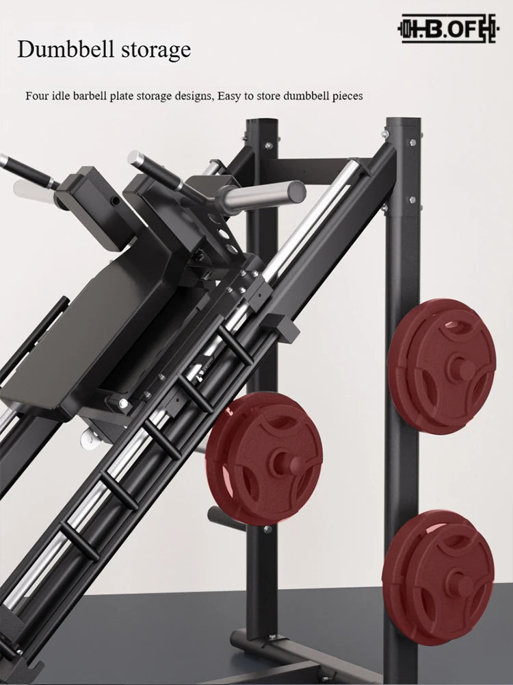 Hacker Reverse Leg Press Dual-Function Trainer 45-Degree Incline Squat Machine Professional Leg Strength Fitness Equipment