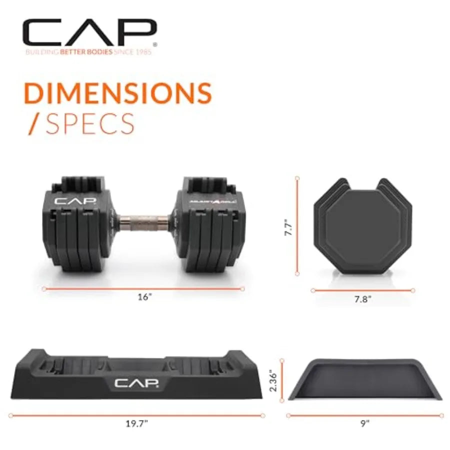 55 lb Pair of Adjustable Dumbbells with Full Rotation Copper Handle for Home Gym Fitness Training Copper Color Durable Steel Co