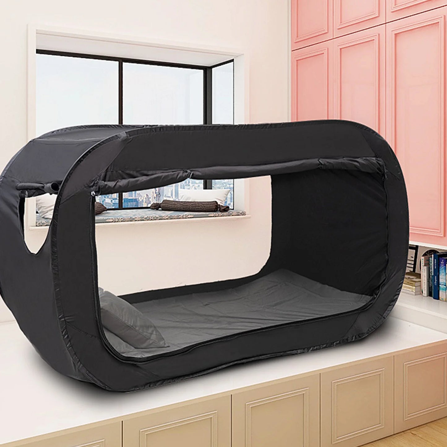 NEW Outdoor Folding Privacy  Bed Tent Camping Fully Enclosed Shading Bed Tent for Kids and Adult Privacy  Bed Tent
