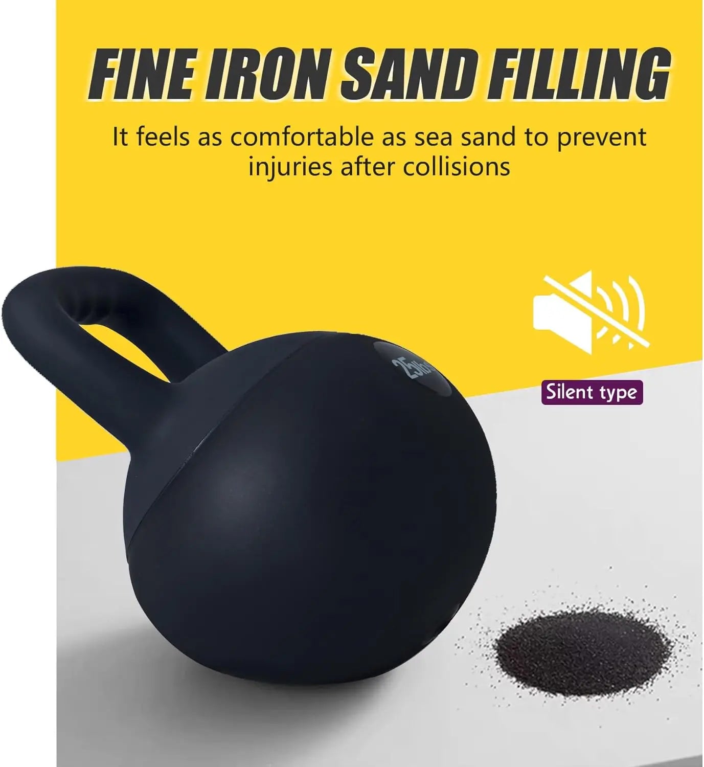 Soft Kettlebells with Iron Sand Filling, Wide-Grip Handle for Home Gym Strength Training