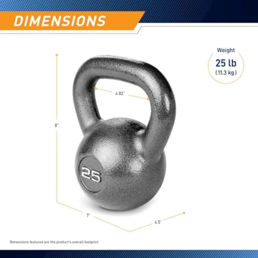 Marcy Hammertone Kettle Bells 10 to 55 lbs HKB Workout Weights Steel Black Durable Design for Strength Training Home Gym
