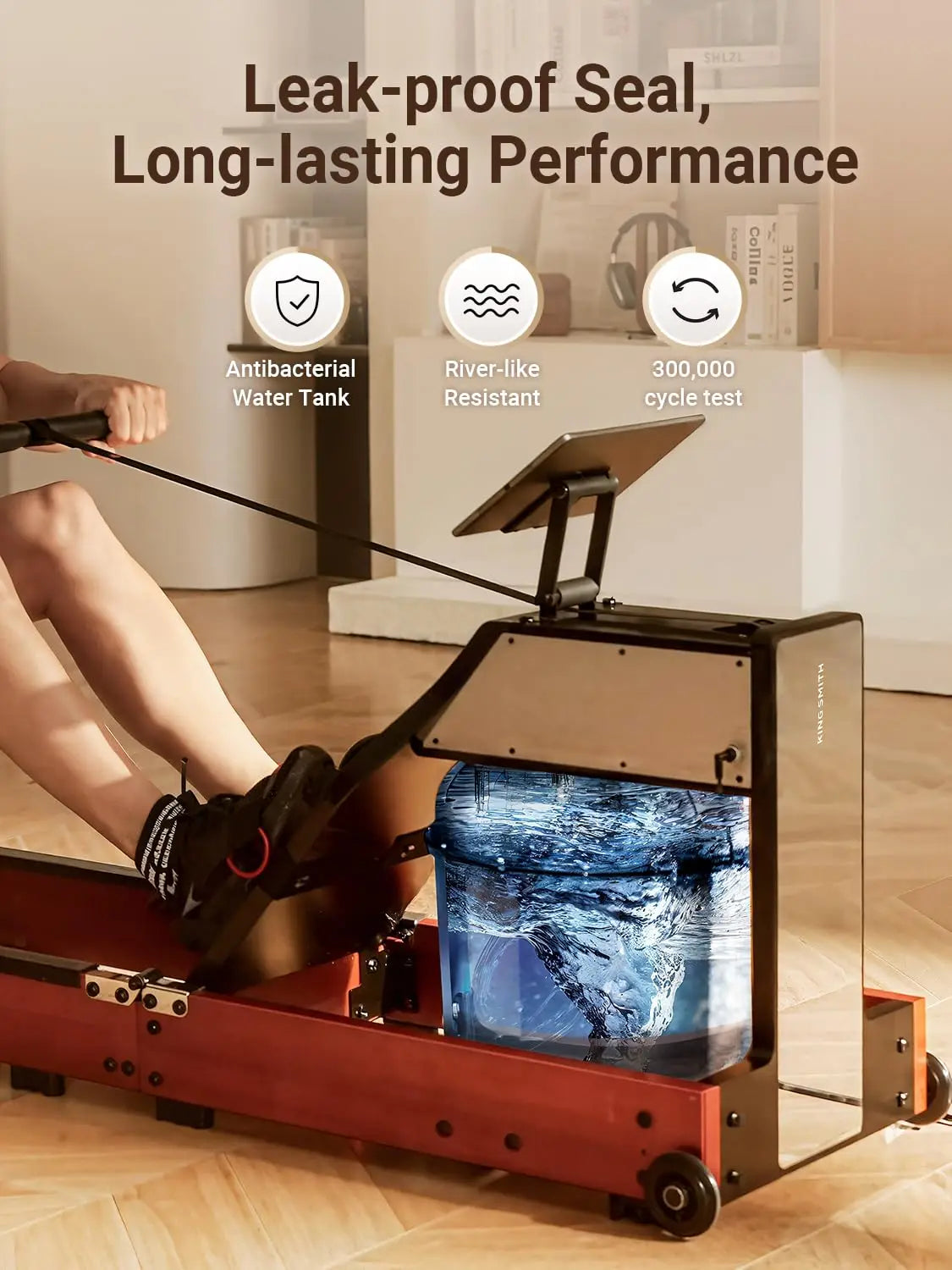 Magnetic/Water Row Machine for Home Rower 331LB Weight Capacity, Folding Rowing Machine with LED Monitor, App, Customized
