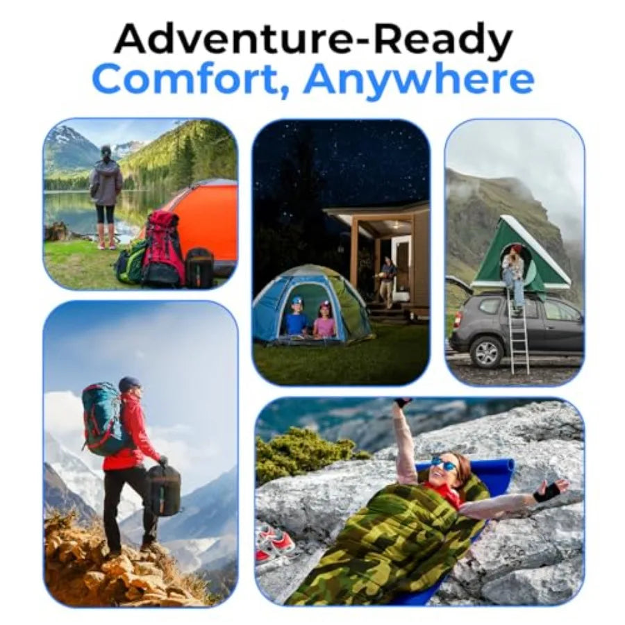 0 Degree Mummy Sleeping Bag Military-Style Lightweight and Waterproof for Extreme Cold Stays Warm in 5 10°F No-Snag Zipper Comp